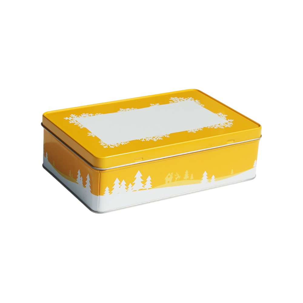 Rectangular tin box